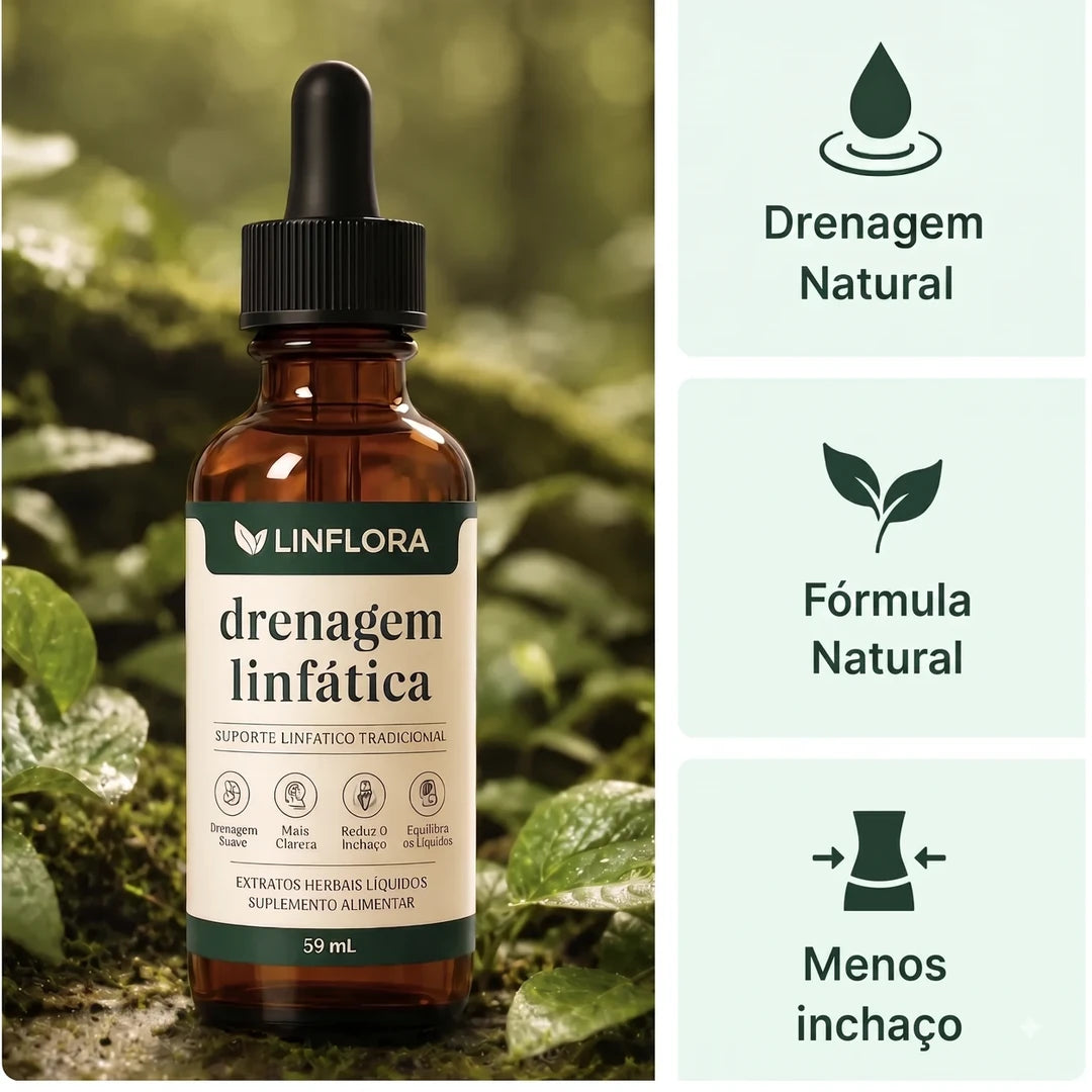 Linflora Gotas de Drenagem Linfática